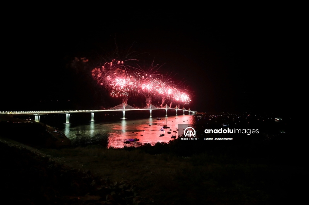 Peresmian Jembatan Pelješac di Kroasia