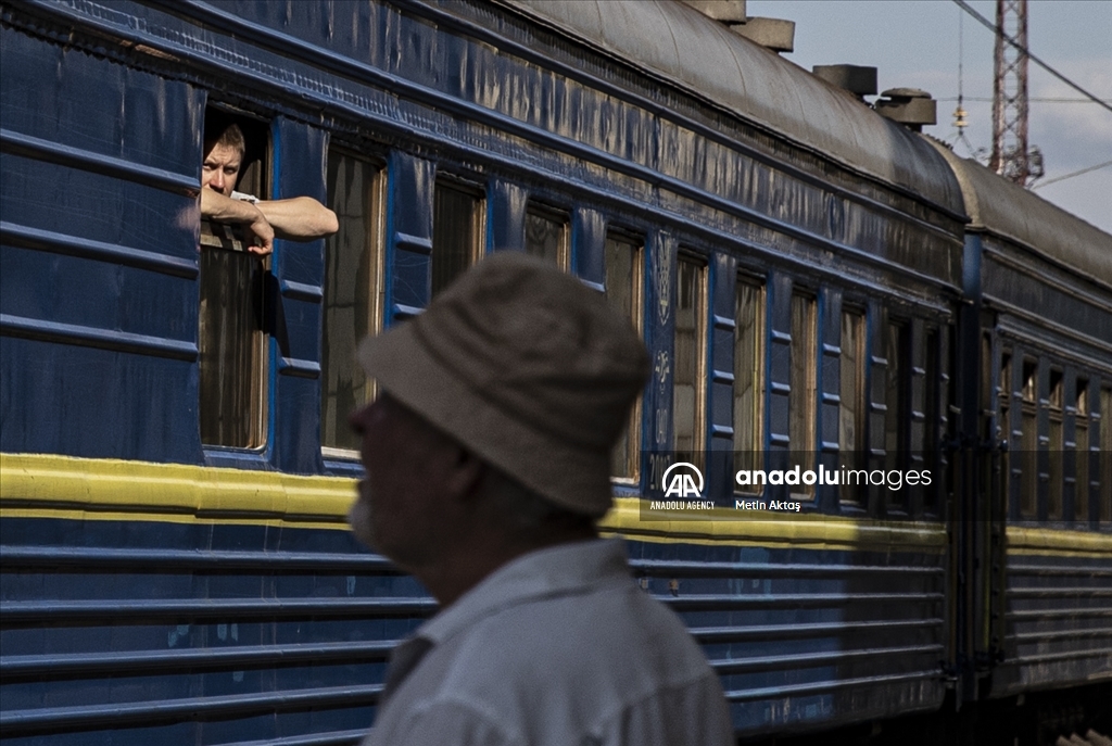 Pokrovsk train station in Ukraine's Donetsk Oblast