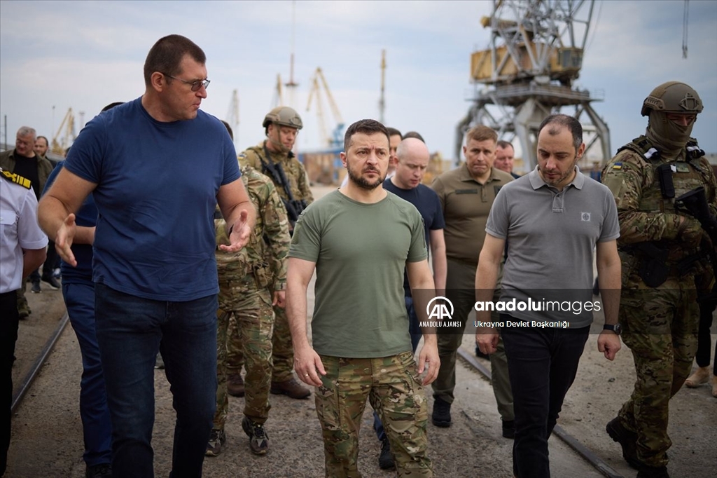 Ukrayna Devlet Başkanı Volodimir Zelenskiy Odessa'da