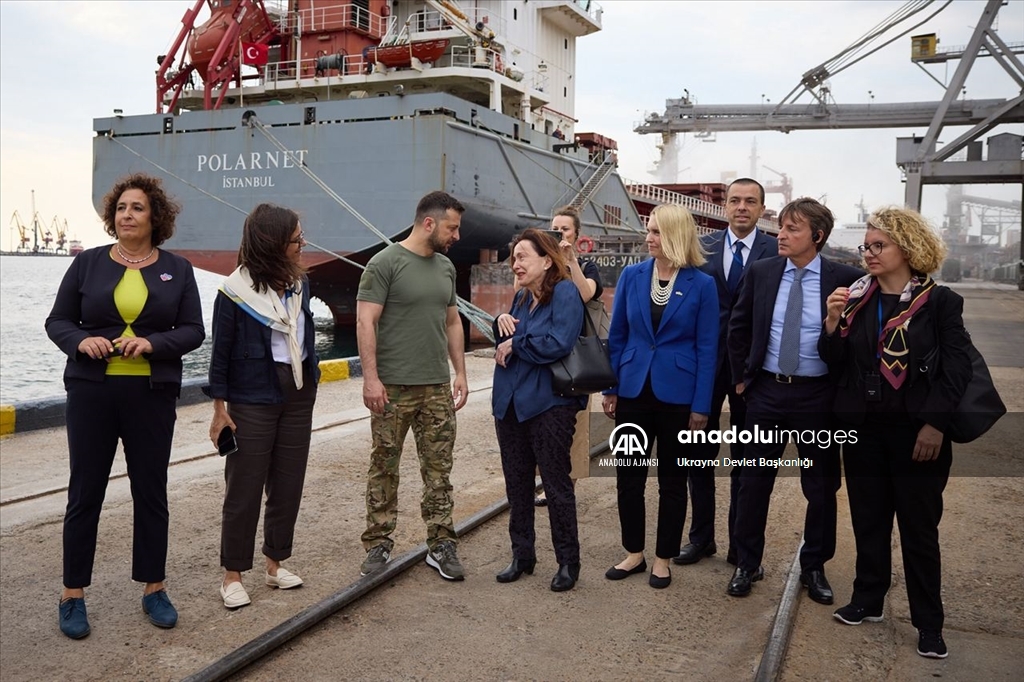 Ukrayna Devlet Başkanı Volodimir Zelenskiy Odessa'da
