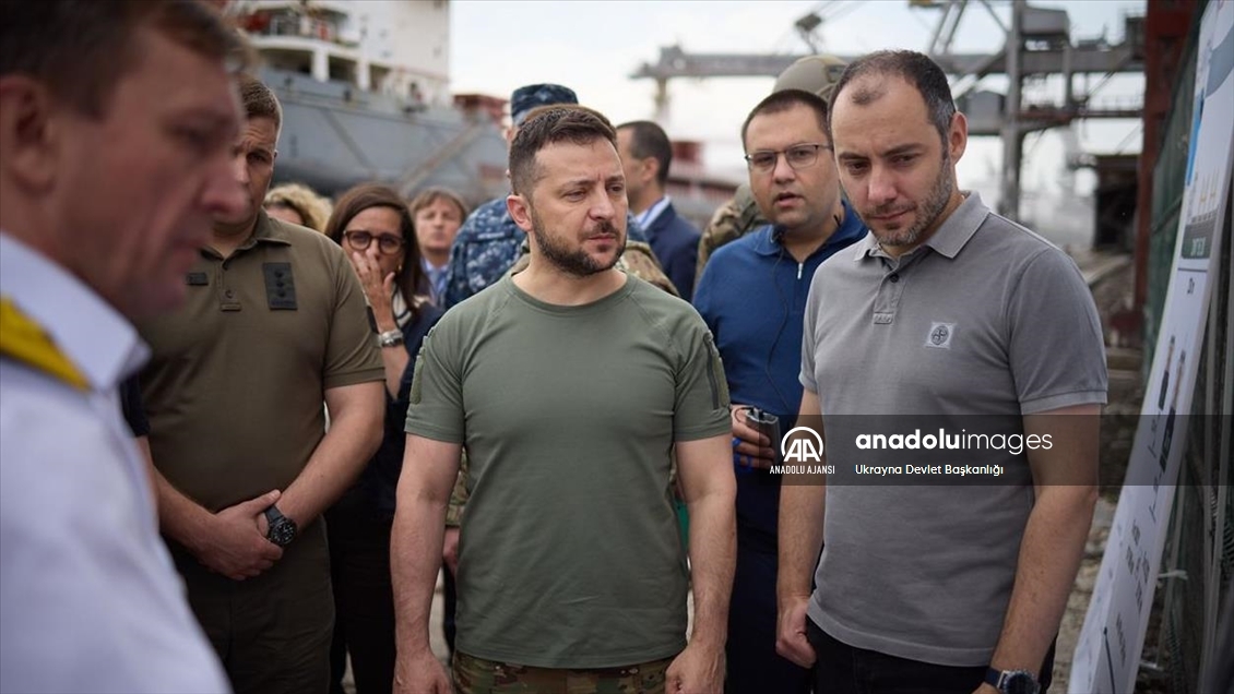 Ukrayna Devlet Başkanı Volodimir Zelenskiy Odessa'da
