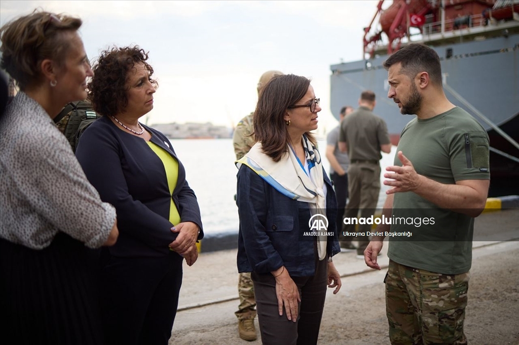 Ukrayna Devlet Başkanı Volodimir Zelenskiy Odessa'da