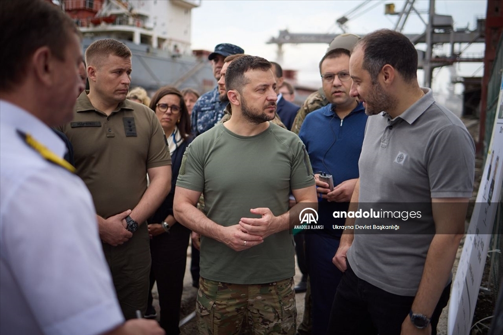 Ukrayna Devlet Başkanı Volodimir Zelenskiy Odessa'da