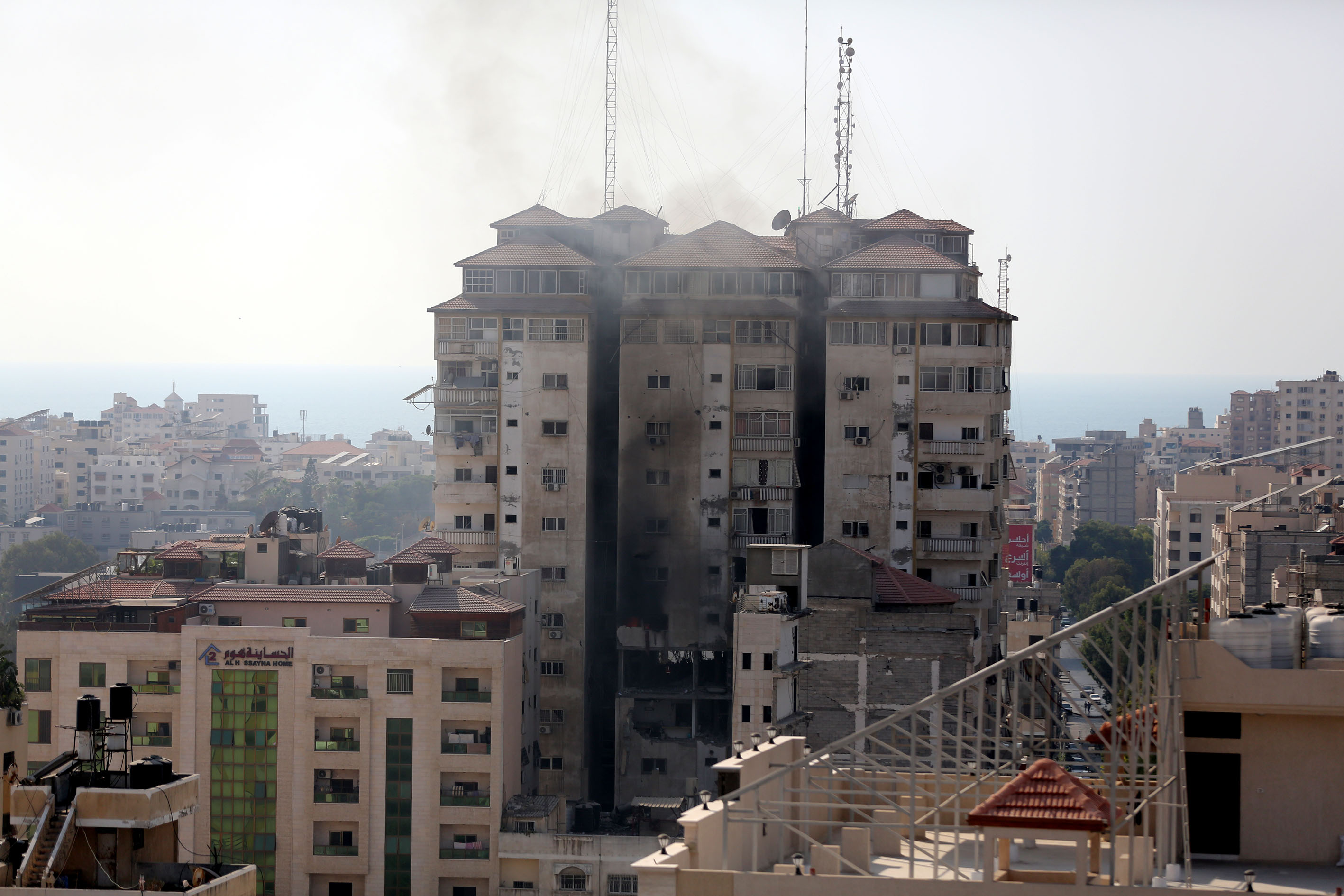 Israeli warplanes hit separate areas in Gaza City, Khan Yunis, and the northern Gaza Strip 
