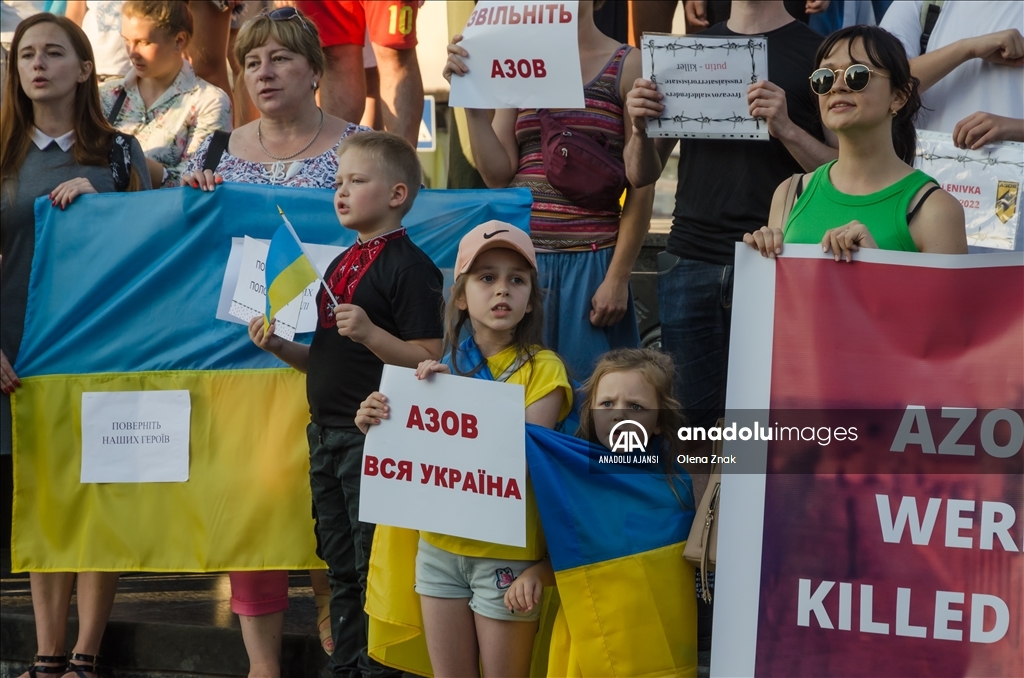 Lviv'de Ukraynalı askerler için gösteri düzenlendi