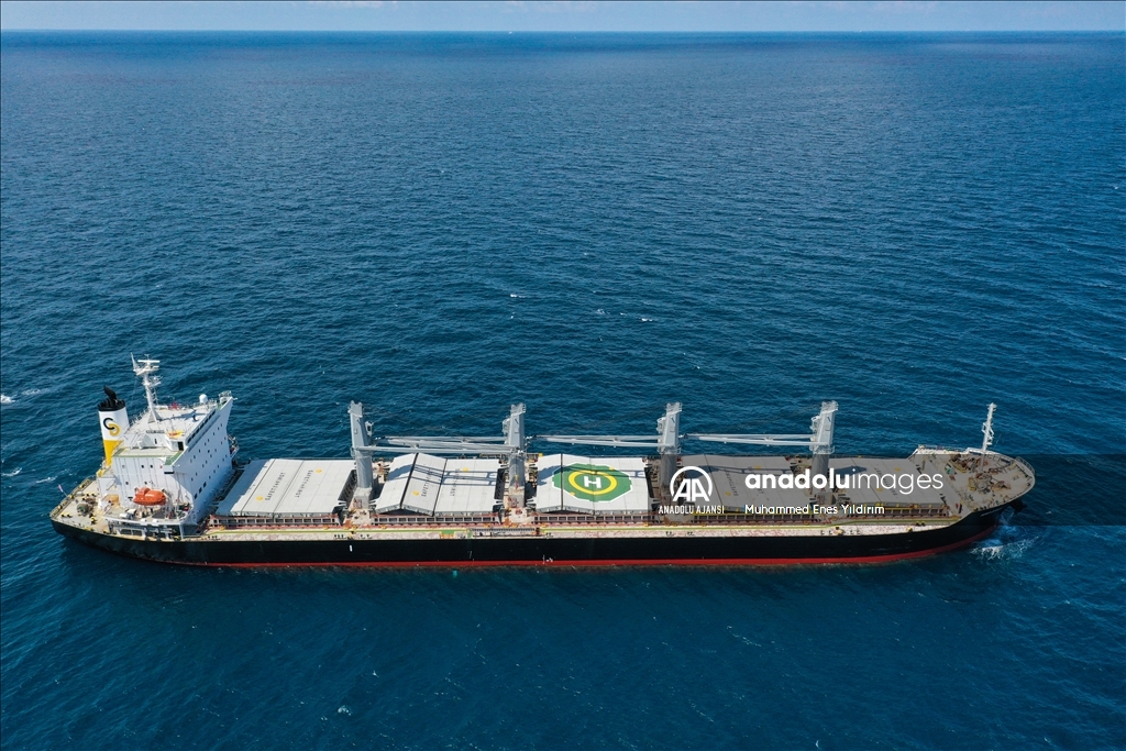 Odessa'dan gelen "Navi-Star" gemisi İstanbul Boğazı'nın Karadeniz girişine ulaştı