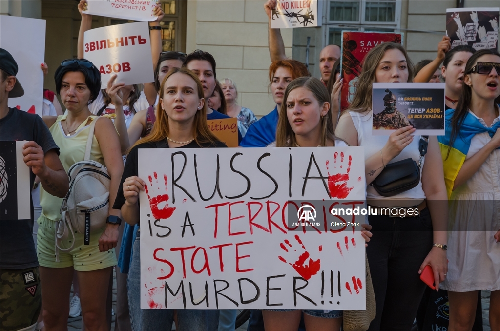 Lviv'de Ukraynalı askerler için gösteri düzenlendi