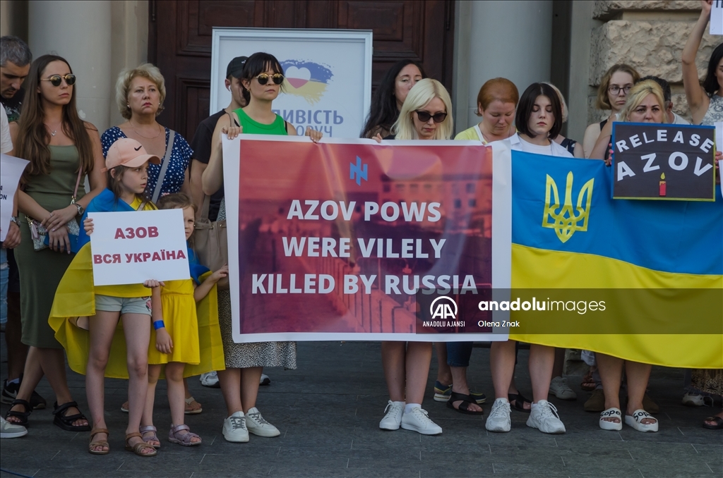 Lviv'de Ukraynalı askerler için gösteri düzenlendi