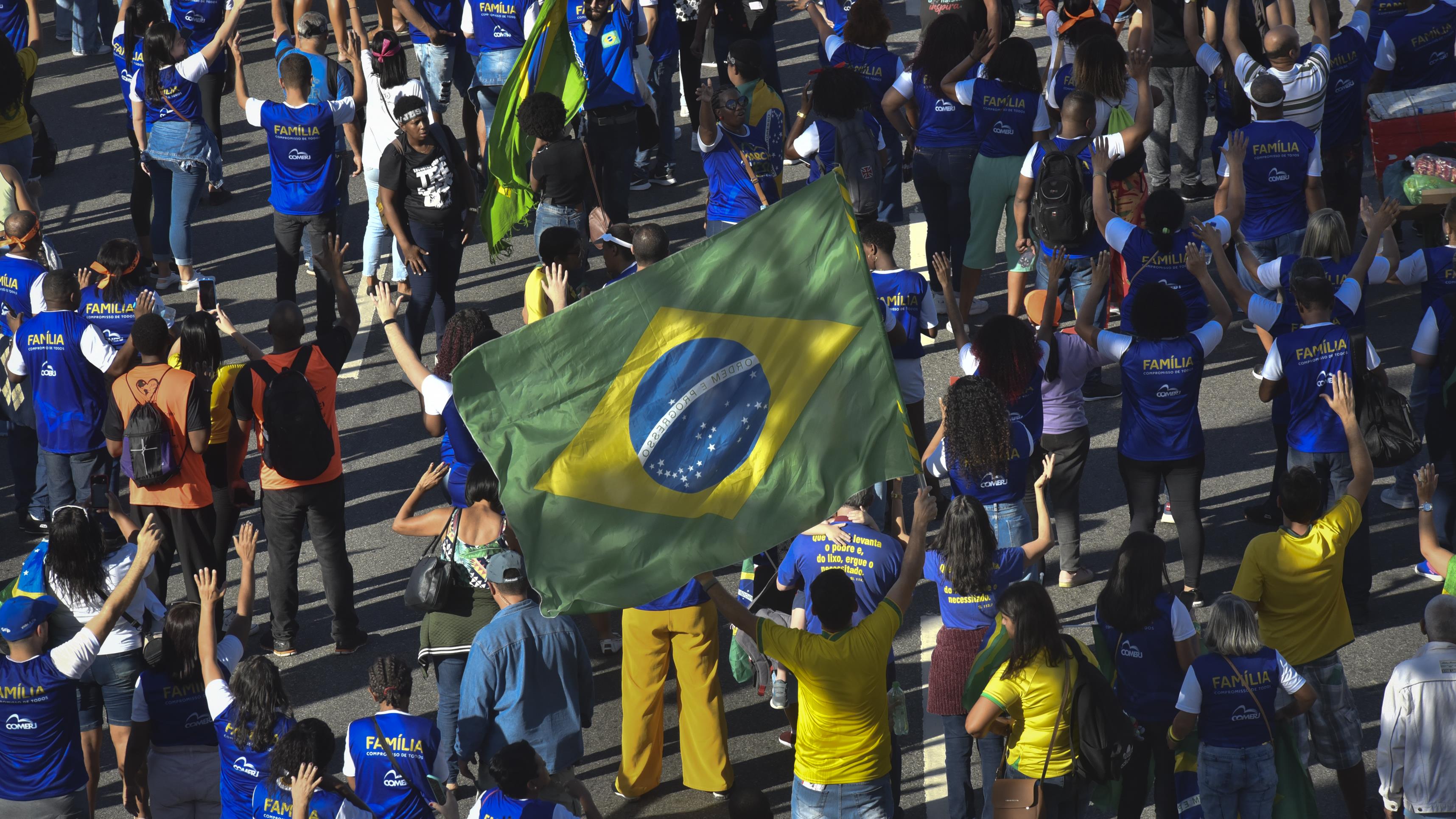 Brezilya'da Devlet Başkanı Bolsonaro'ya destek gösterisi
