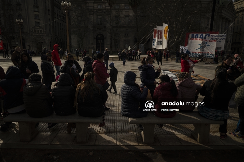 Arjantin'de hayat pahalılığına karşı gösteri düzenledi