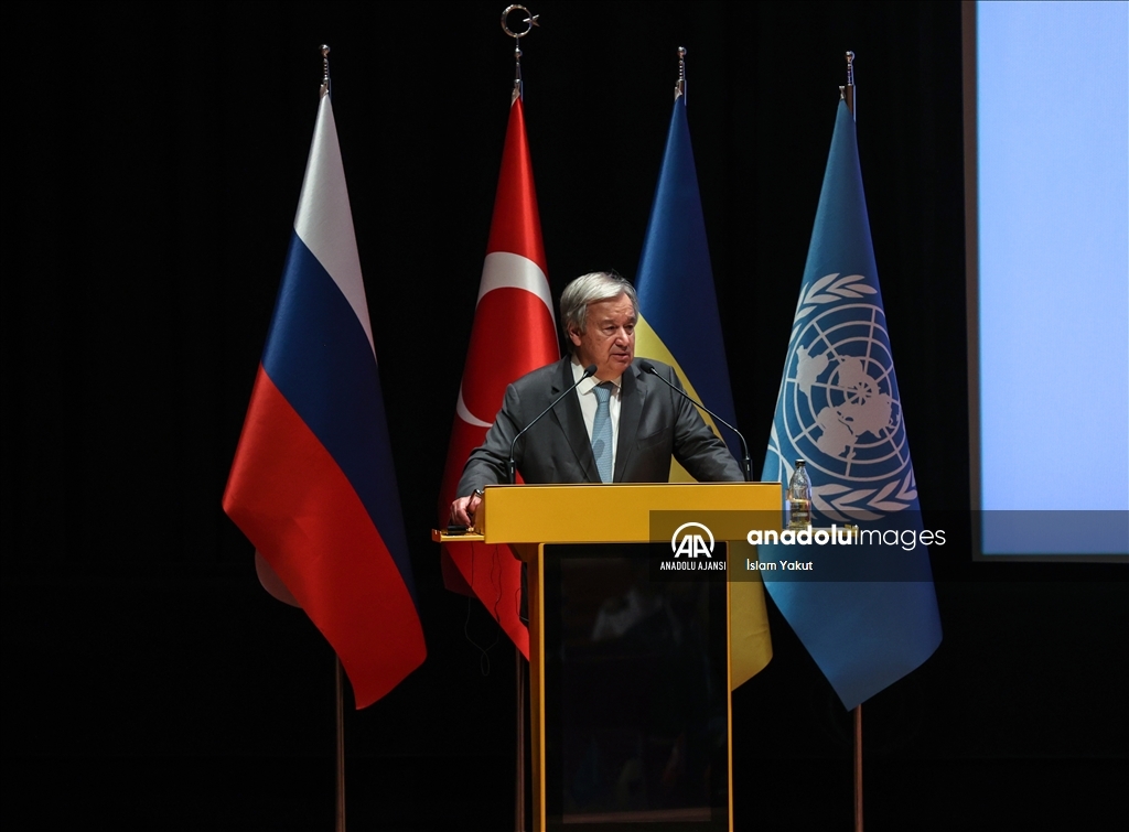 Milli Savunma Bakanı Akar - BM Genel Sekreteri Guterres ortak basın toplantısı