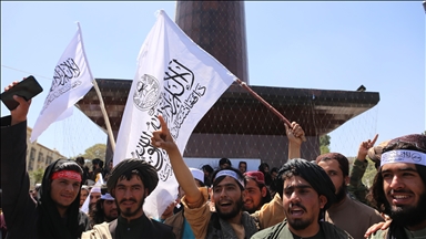 جشن و آتش‌بازی طالبان در سالگرد خروج آمریکا از افغانستان
