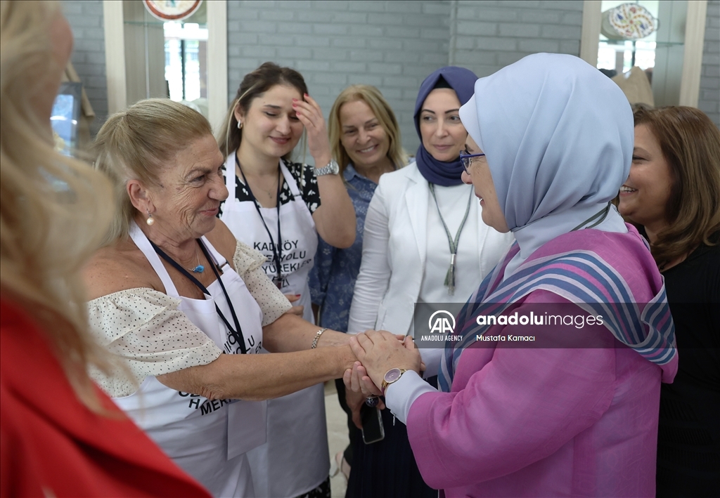 أمينة أردوغان تفتتح أول مركز تدريب لذوي الإعاقة في تركيا