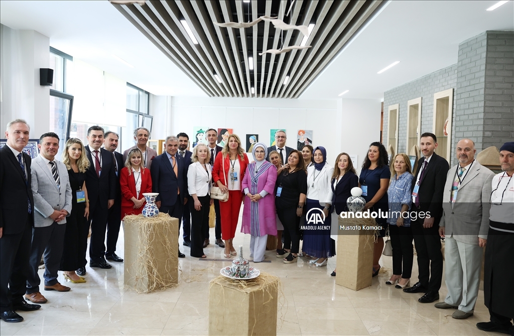 أمينة أردوغان تفتتح أول مركز تدريب لذوي الإعاقة في تركيا