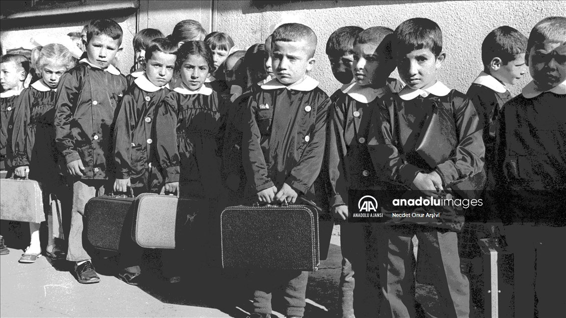 AA Arşivi'nden fotoğraflarla okullarda siyah beyaz yıllar