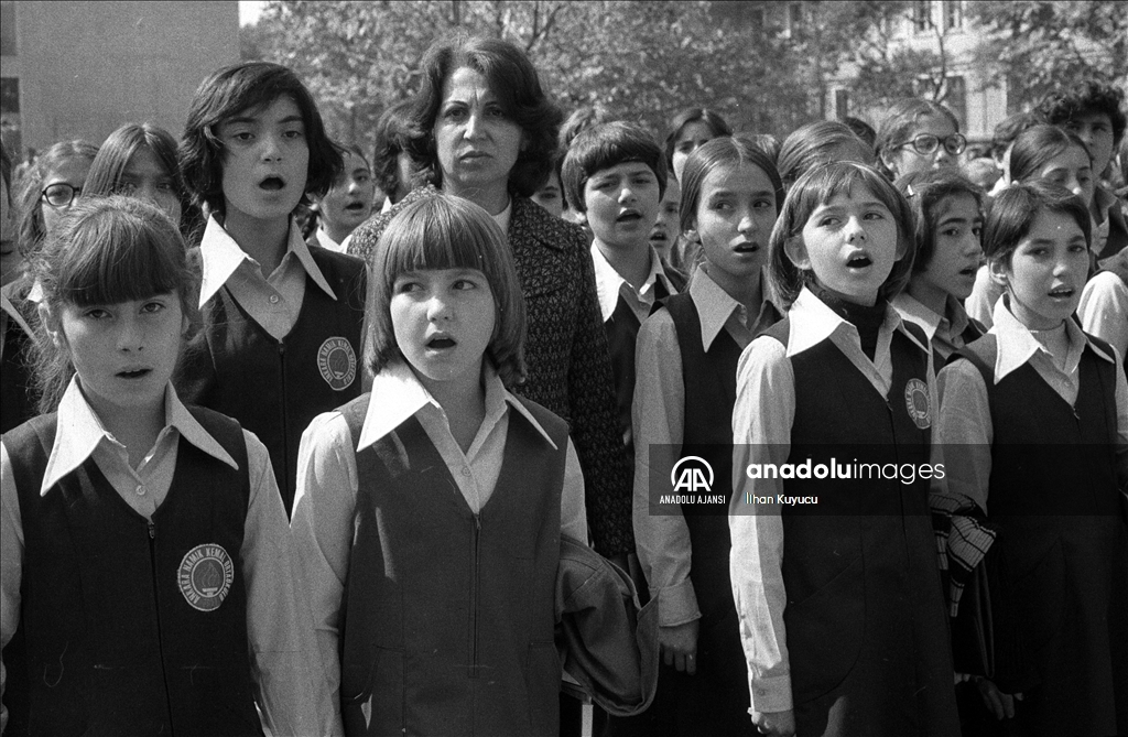 AA Arşivi'nden fotoğraflarla okullarda siyah beyaz yıllar