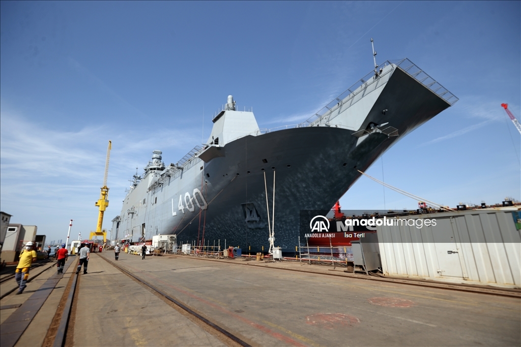 Türkiye'nin en büyük savaş gemisi TCG Anadolu yıl sonunda teslim edilecek