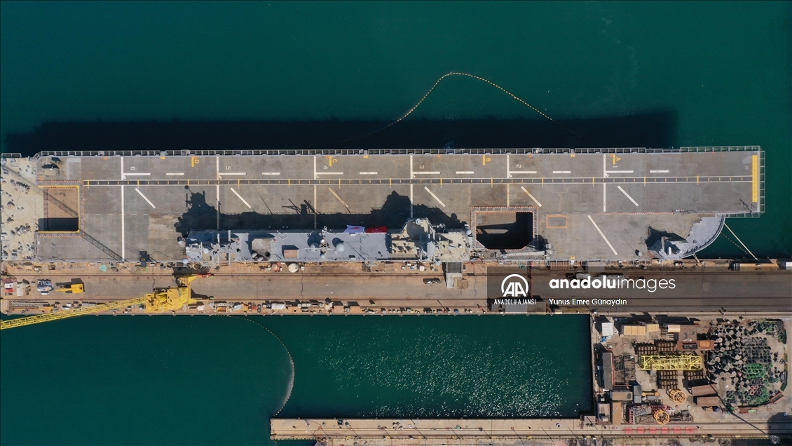 Türkiye'nin en büyük savaş gemisi TCG Anadolu yıl sonunda teslim edilecek