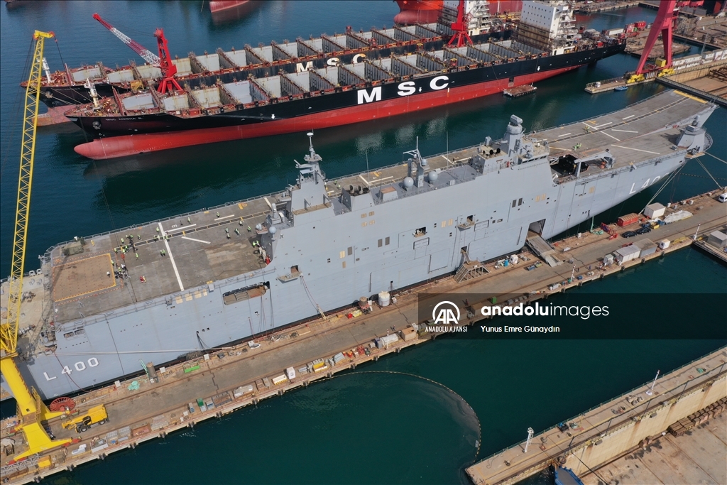 Türkiye'nin en büyük savaş gemisi TCG Anadolu yıl sonunda teslim edilecek