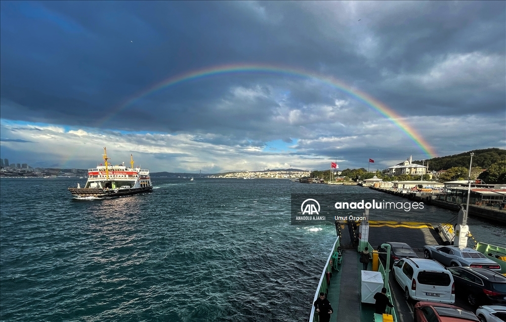 İstanbul'da gökkuşağı