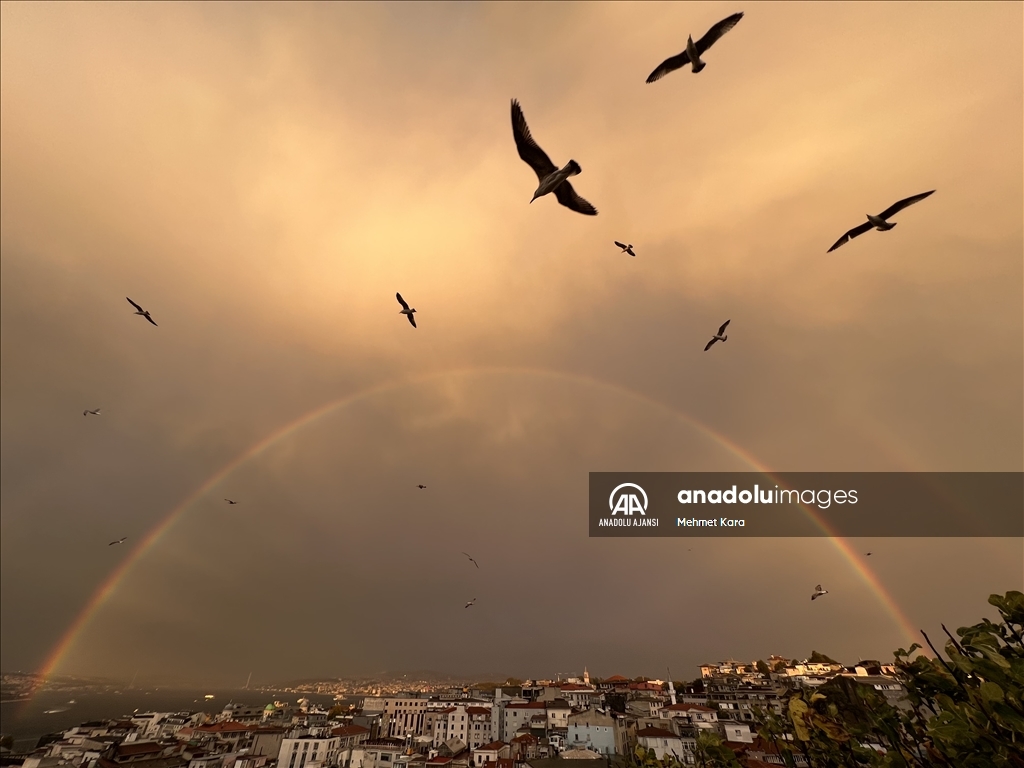 İstanbul'da gökkuşağı
