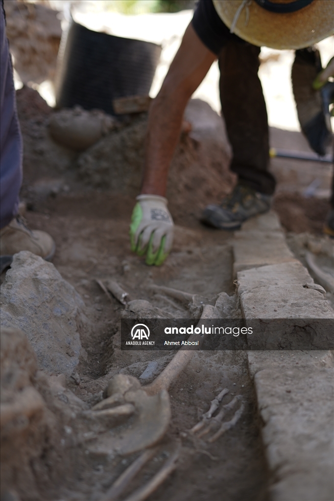 Archaeologists unearthed a large number of human remains at an excavation site in Granada, southern Spain