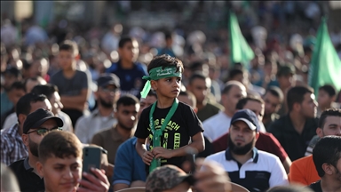 Gazze'de Mescid-i Aksa'ya destek etkinliği