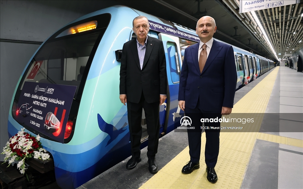 Pendik-Sabiha Gökçen Havalimanı metrosu açıldı