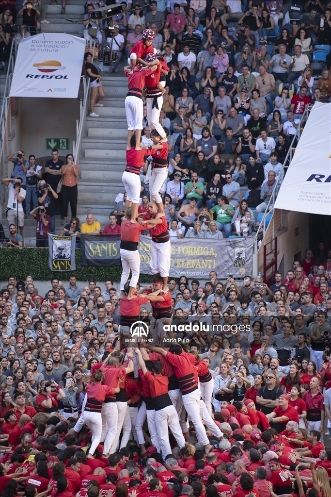 28th Edition Of The Human Towers Castells Competition In