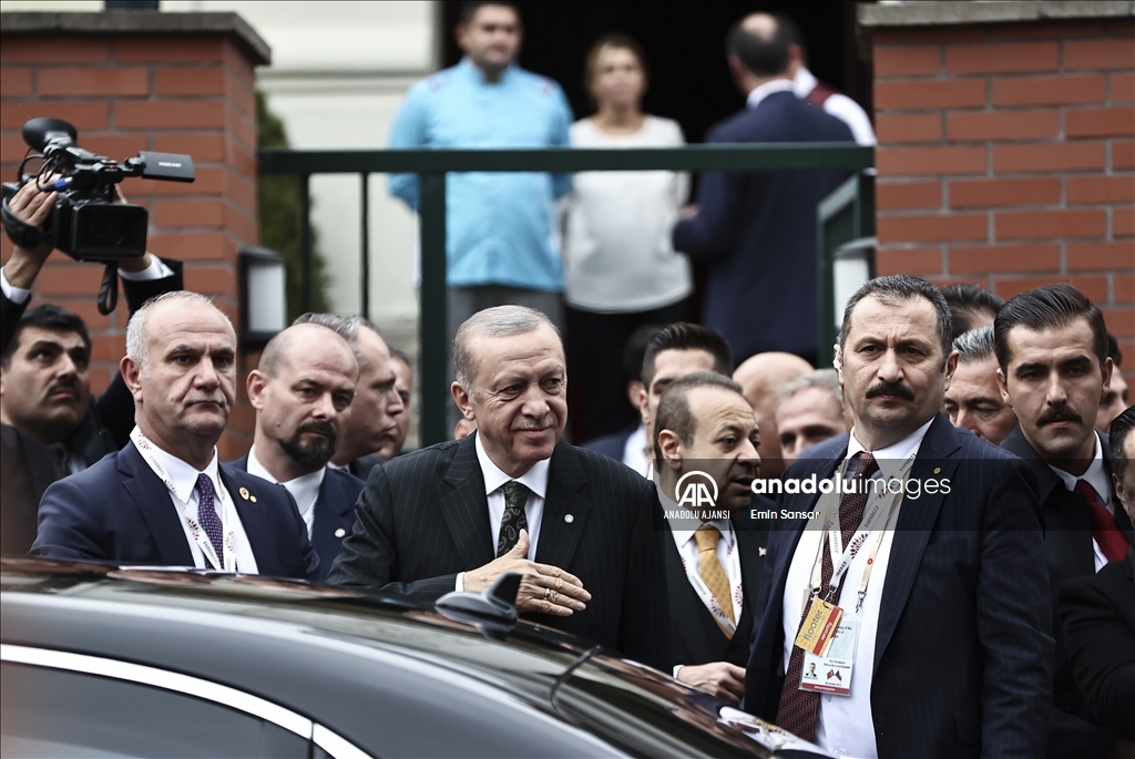 Cumhurbaşkanı Recep Tayip Erdoğan Prag'da