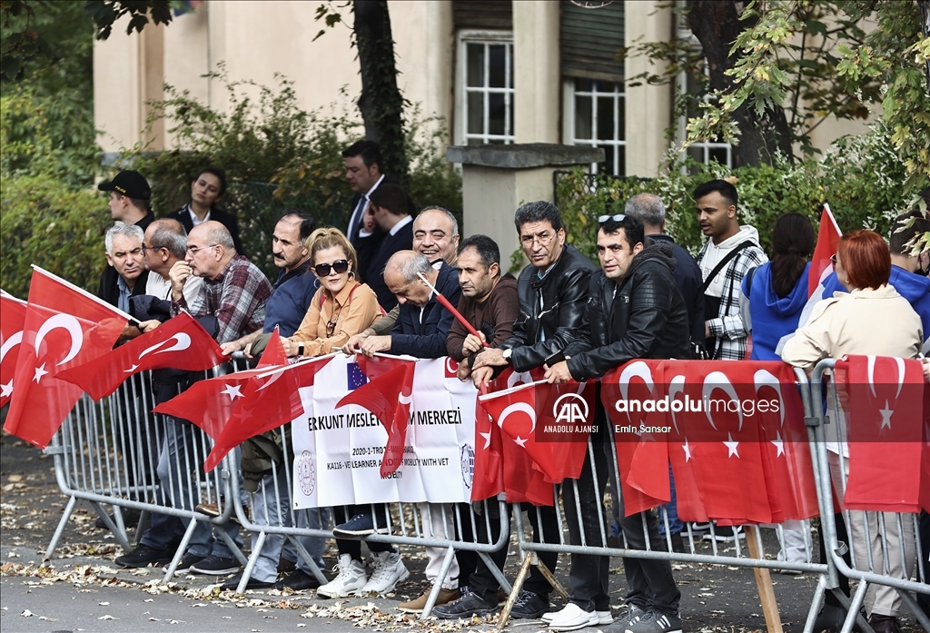 Cumhurbaşkanı Recep Tayip Erdoğan Prag'da