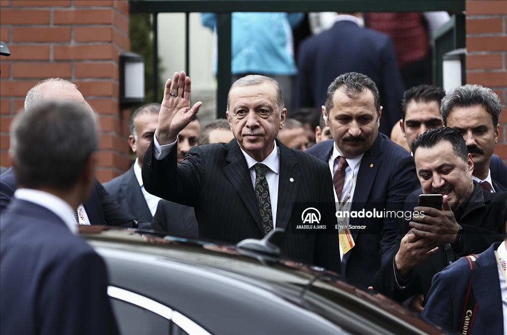 Cumhurbaşkanı Recep Tayip Erdoğan Prag'da