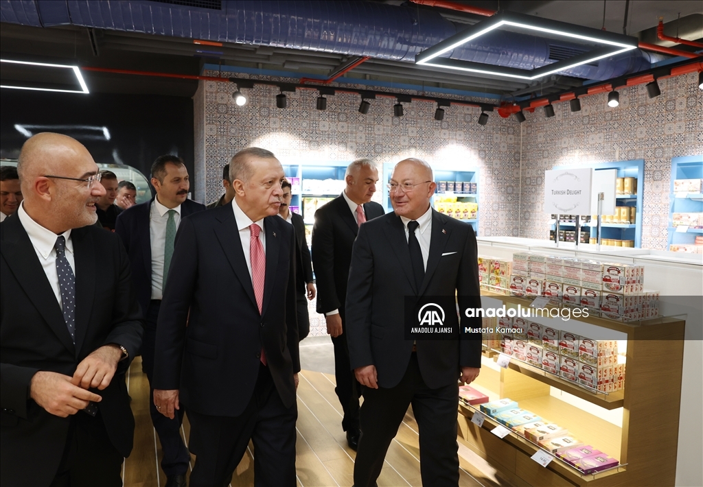 Cumhurbaşkanı Erdoğan, Galataport İstanbul'da incelemelerde bulundu