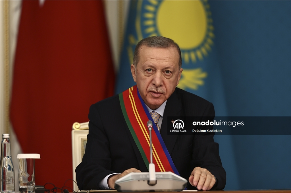 Cumhurbaşkanı Erdoğan, Kazakistan Cumhurbaşkanı Tokayev ortak basın toplantısı