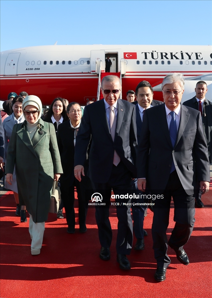 Cumhurbaşkanı Recep Tayyip Erdoğan Kazakistan'da