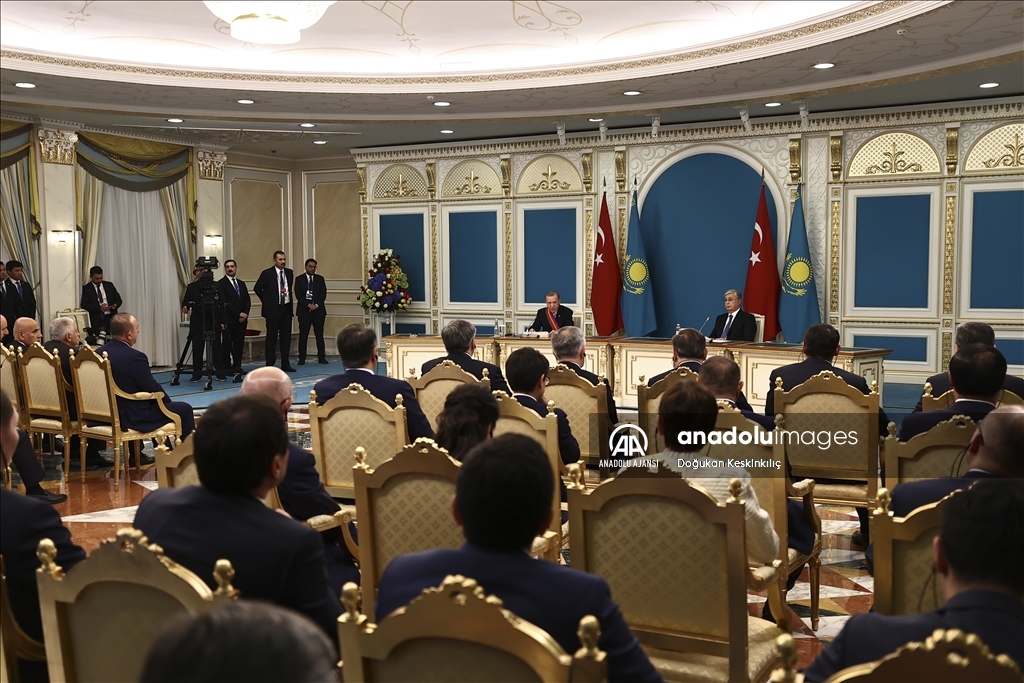 Cumhurbaşkanı Erdoğan, Kazakistan Cumhurbaşkanı Tokayev ortak basın toplantısı