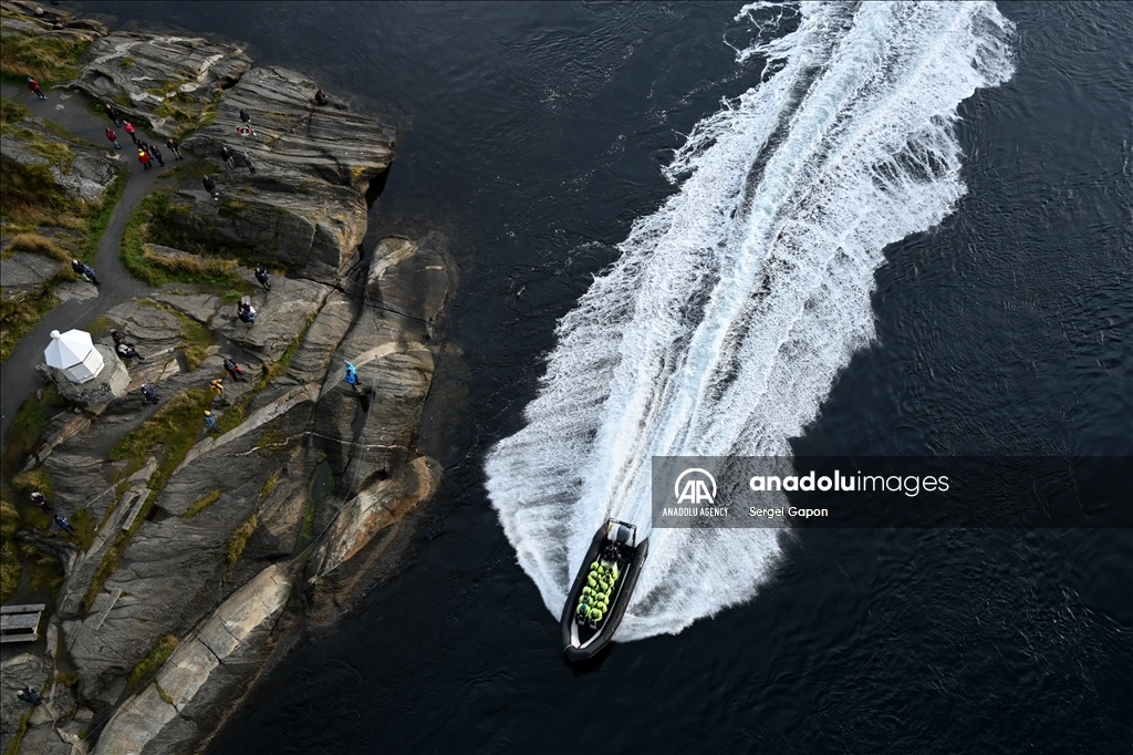 World's strongest tidal currents in Norway's Saltstraumen