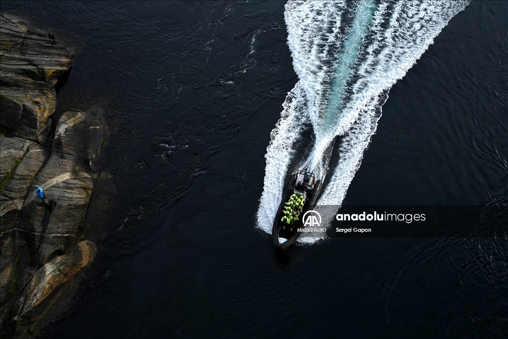 World's strongest tidal currents in Norway's Saltstraumen
