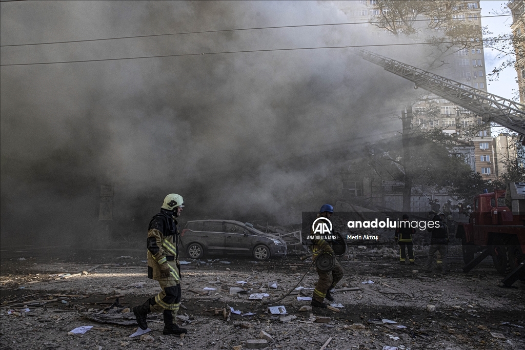 Ukrayna'nın başkenti Kiev'e kamikaze İHA saldırıları düzenlendi