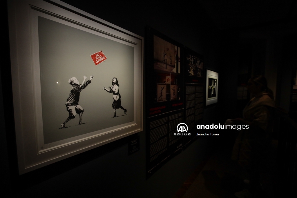 Kolombiya'da Banksy'nin "Genius or Vandal" sergisi