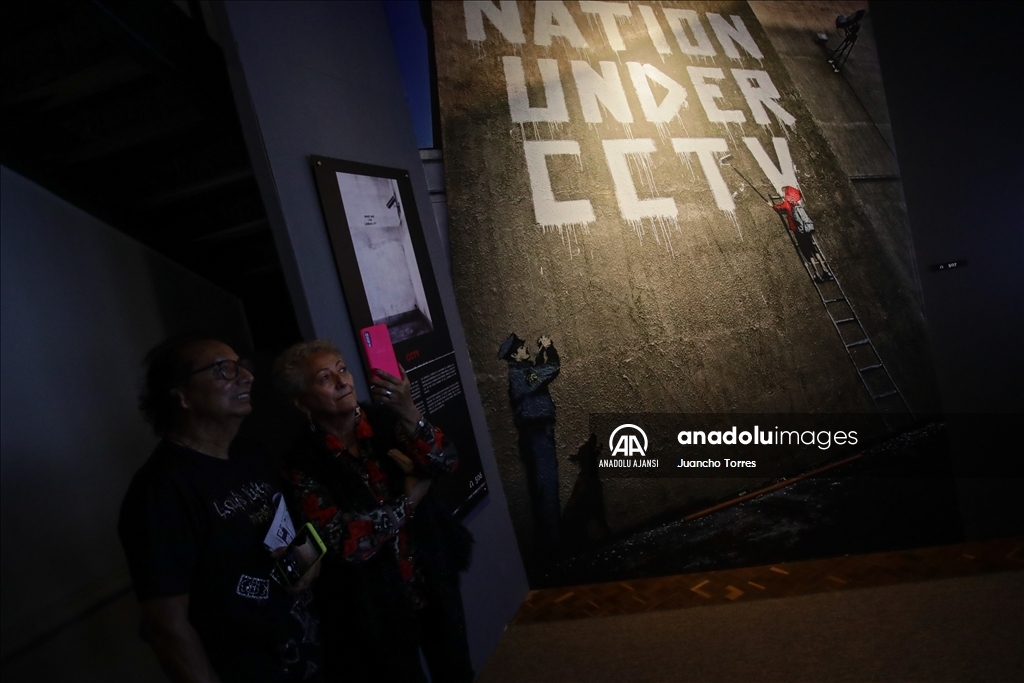 Kolombiya'da Banksy'nin "Genius or Vandal" sergisi