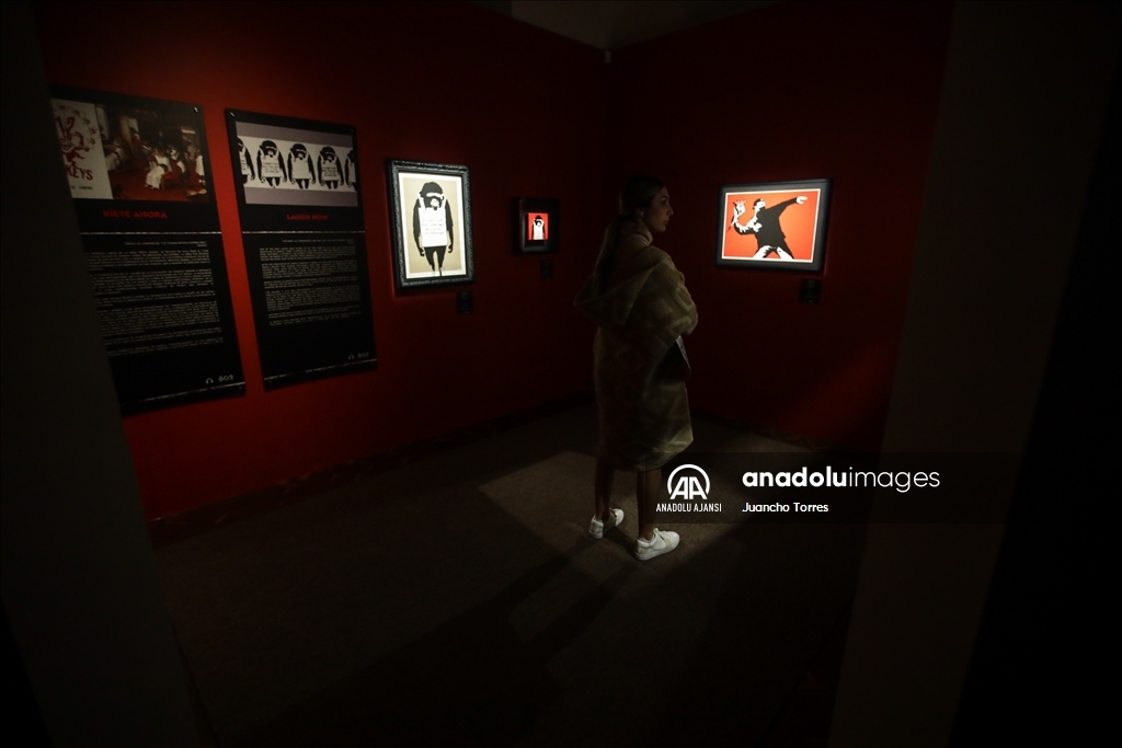 Kolombiya'da Banksy'nin "Genius or Vandal" sergisi