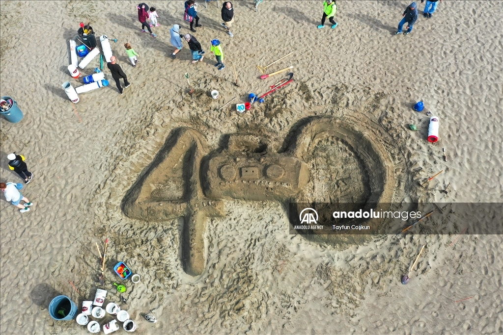 تماثيل رملية ملفتة للأنظار في سان فرانسيسكو