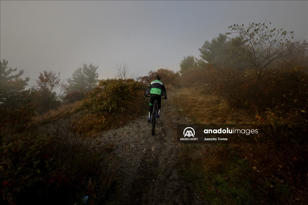 Hispanic cyclist Wilson Beltran in Port Jervis