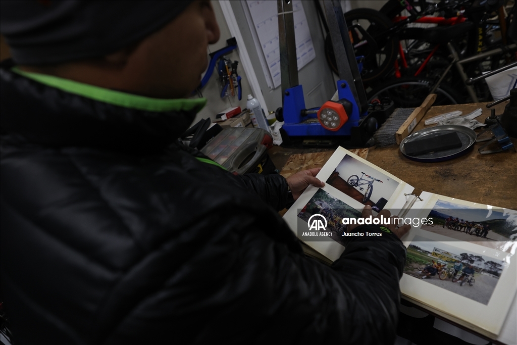 Hispanic cyclist Wilson Beltran in Port Jervis