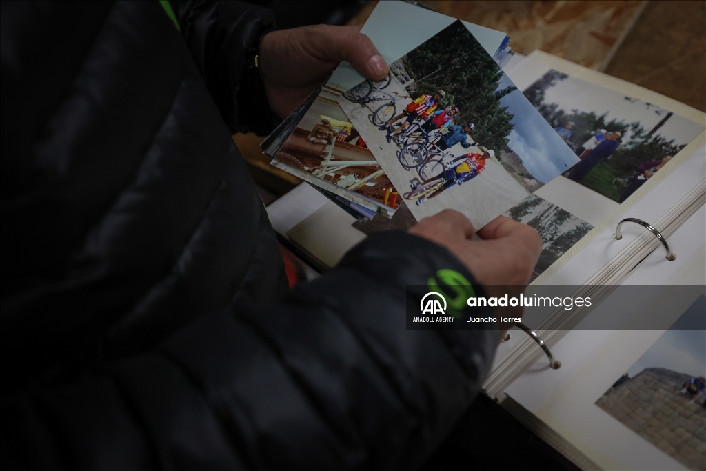 Hispanic cyclist Wilson Beltran in Port Jervis