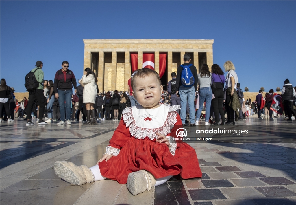 Anıtkabir'de 29 Ekim Cumhuriyet Bayramı coşkusu