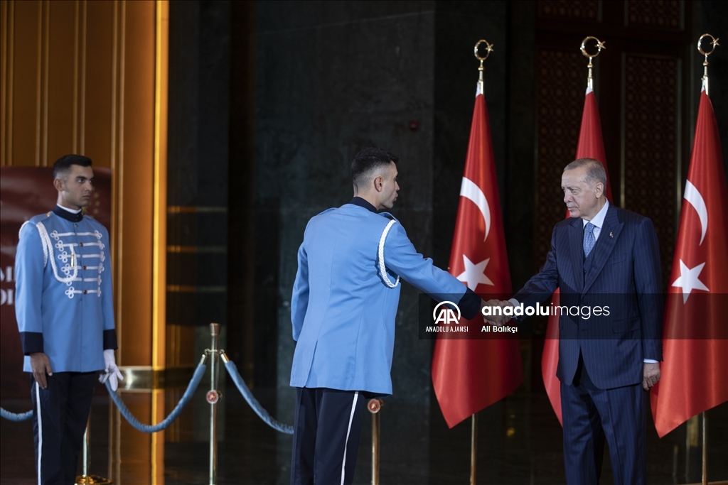 Cumhurbaşkanı Erdoğan, 29 Ekim Cumhuriyet Bayramı tebriklerini kabul etti