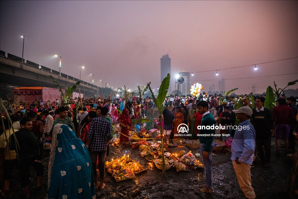 Hindistan'da "Chhath Puja" festivali