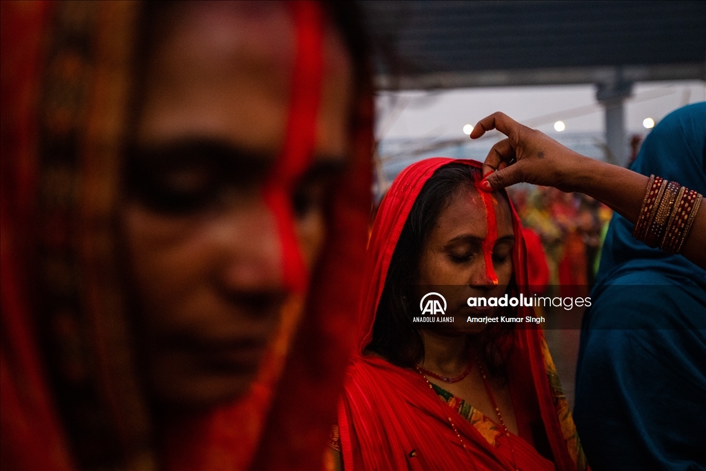 Hindistan'da "Chhath Puja" festivali